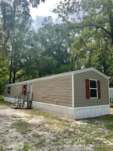 3 bedroom 2 bath 28x70 Double Wide, total electric, heat pump AC, Concrete patio wawning. . Mobile homes for rent in valdosta ga